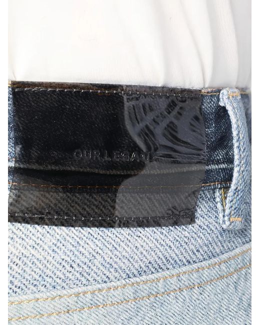 Our Legacy Blue Distressed-Effect Cotton Jeans for men