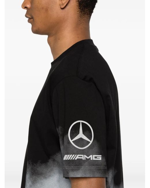 Y-3 Black X Mercedes-Amg Petronas F1 Logo-Detail T-Shirt for men