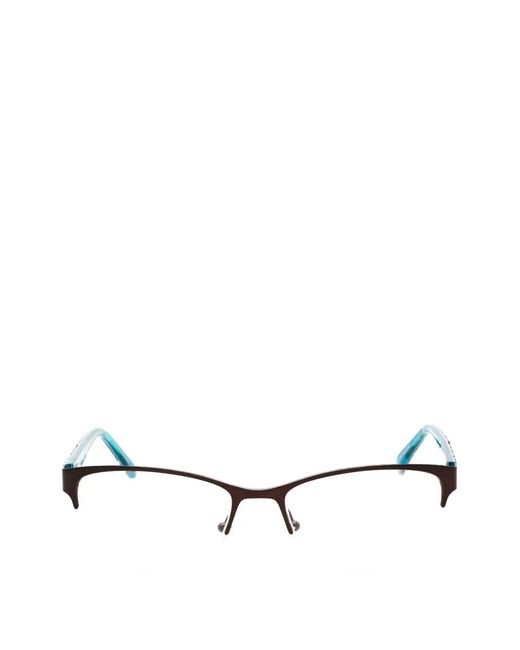 Adensco White Rectangle-Frame Glasses
