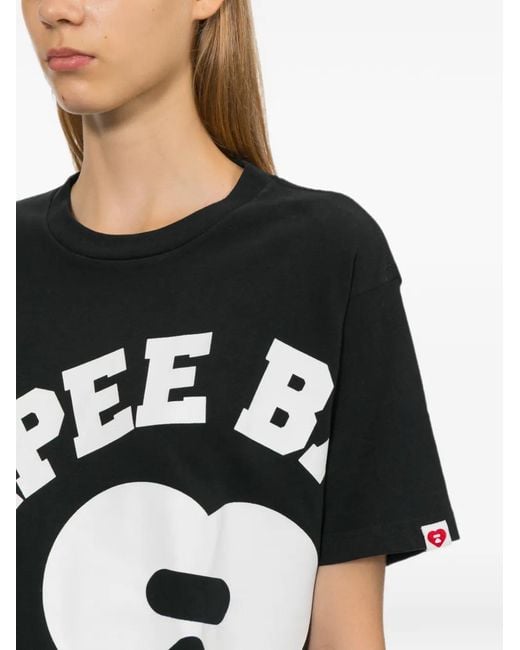 AAPE BY A BATHING AP Black Apee Baby Printed T-Shirt