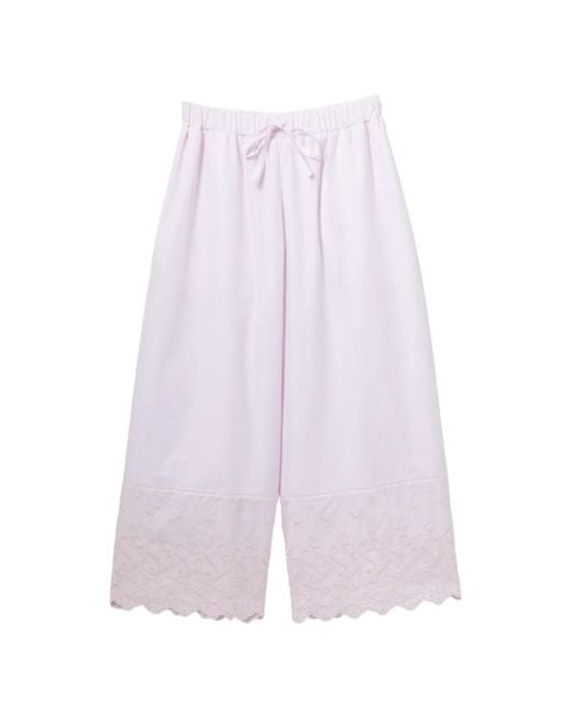 Simone Rocha Cropped Broek in het Purple