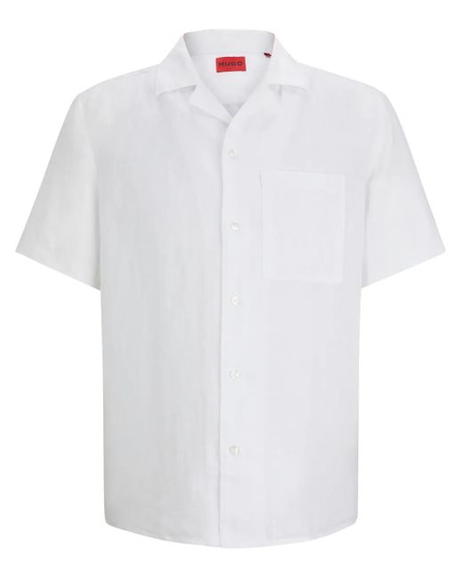 HUGO Hemd Aus Leinen in White für Herren