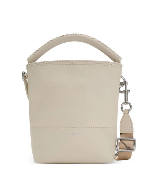 Burberry White Mini Sac Seau B Clip