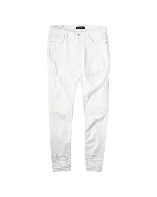 Vaqueros con parche MX1 Amiri de hombre de color White
