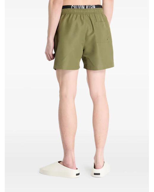 Calvin Klein Green Drawstring-Fastening Shorts for men