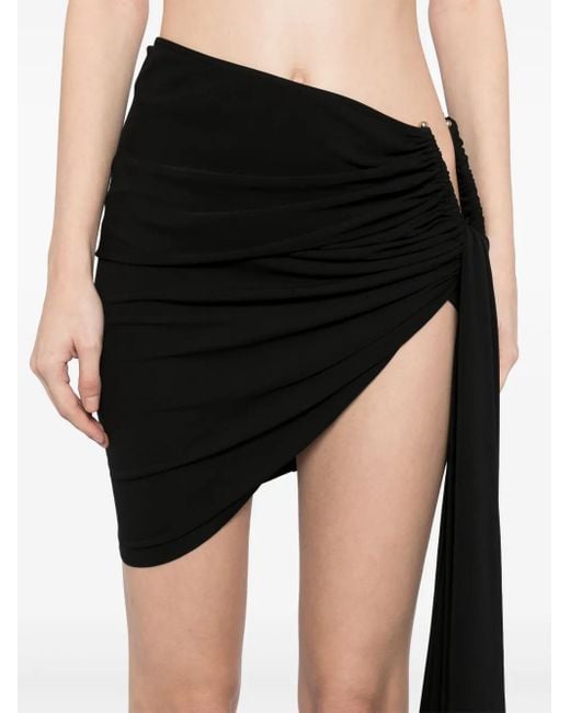 Christopher Esber Black Arced Nicro Skirt