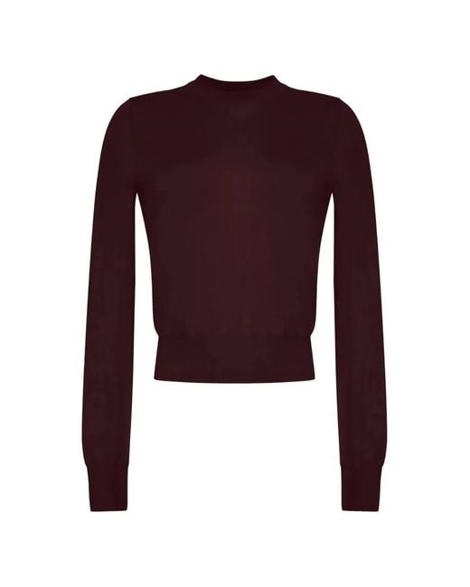 Adam Lippes Purple Didion Fine-Knit Sweater