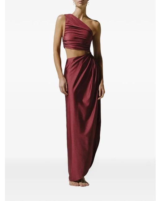 Baobab Red Aurora Cut-Out Maxi Dress