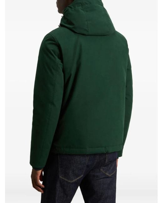 メンズ Woolrich フーデッド ジャケット Green