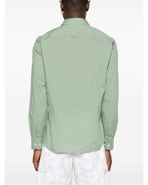 Boss Green Poplin Cotton Shirt for men