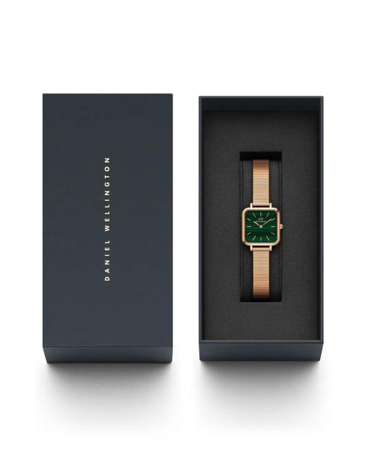 Daniel Wellington Green Metallic Quadro Studio Watch