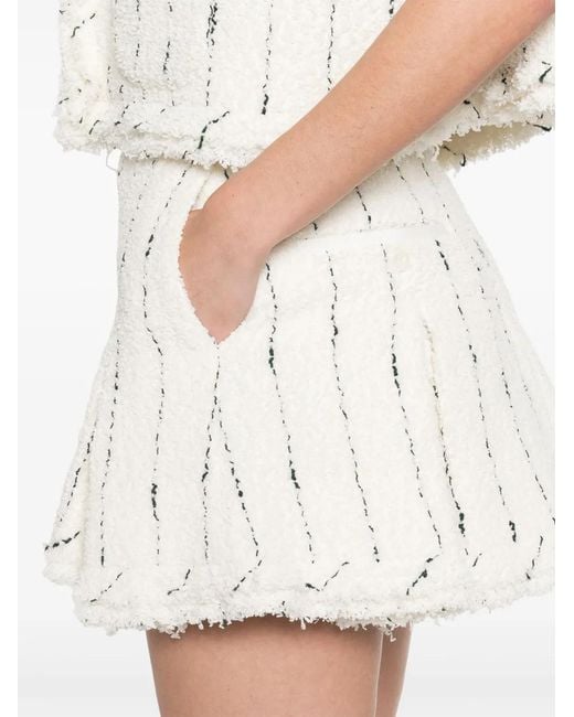 Sacai Natural Tweed Shorts