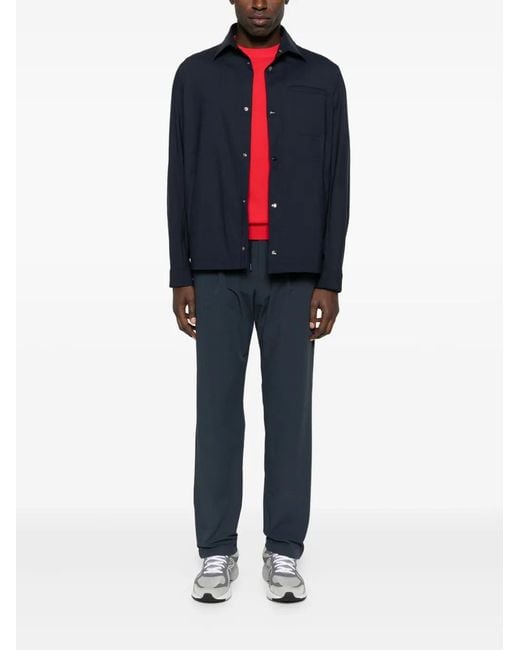 Herno Blue Trousers for men
