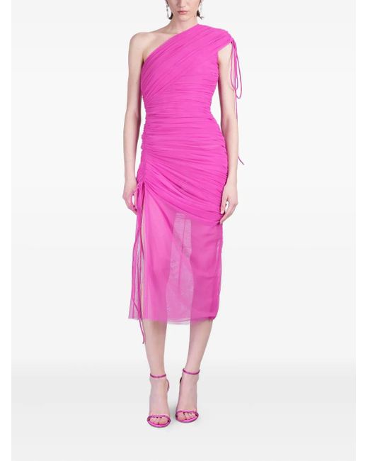 Del Core Pink One-Shoulder Dress