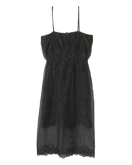 CECILIE BAHNSEN Black Barr Drawstring Dress