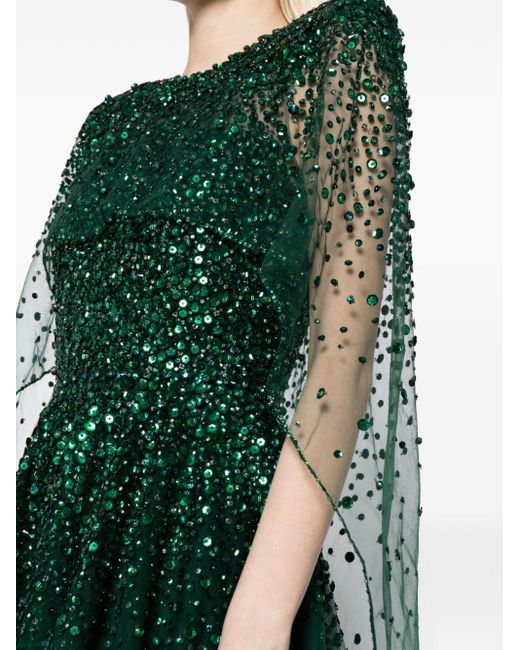 Vestido de fiesta Osha con lentejuelas Jenny Packham de color Green
