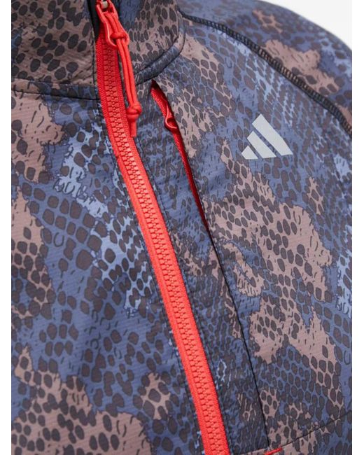 Adidas Blue Fast Iteration Zip-Up Jacket