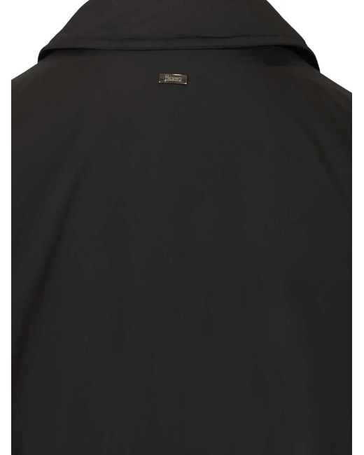 Chaqueta Con Bolsillo Con Botón Herno de color Black