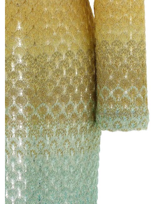 Missoni Green Open-Knit Cardigan