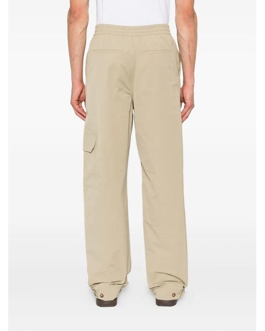 Nanushka Natural Straight-Leg Cargo Trousers for men