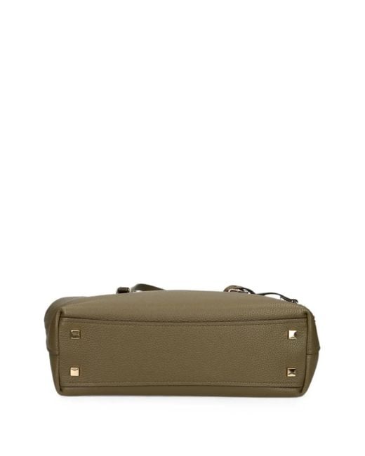MICHAEL Michael Kors Natural Logo-Plaque Buckled Tote Bag