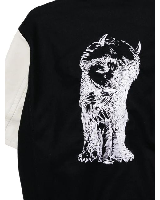 Sacai Where The Wild Thing Are Bomber Jacket in Black for Men | Lyst