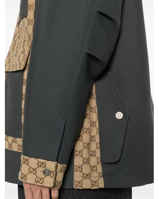Veste en coton suprême GG Gucci pour homme en coloris Black