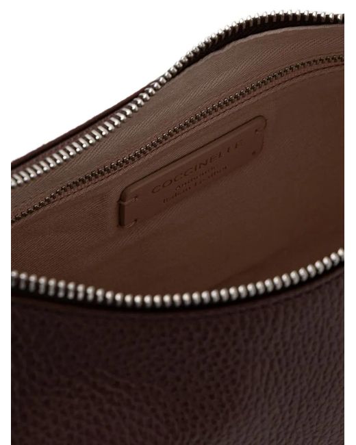 Coccinelle Brown Buckle-Strap Shoulder Bag