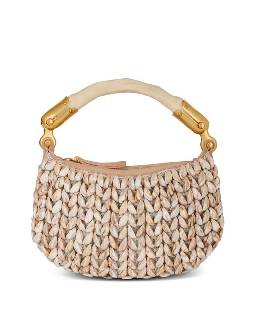 Balmain White Shells Tote Bag