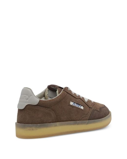 Autry Brown Medalist Low Sneakers for men