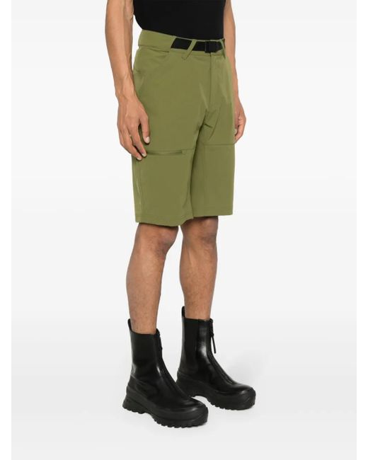 Rossignol Green Appliqué-Logo Cargo Shorts for men