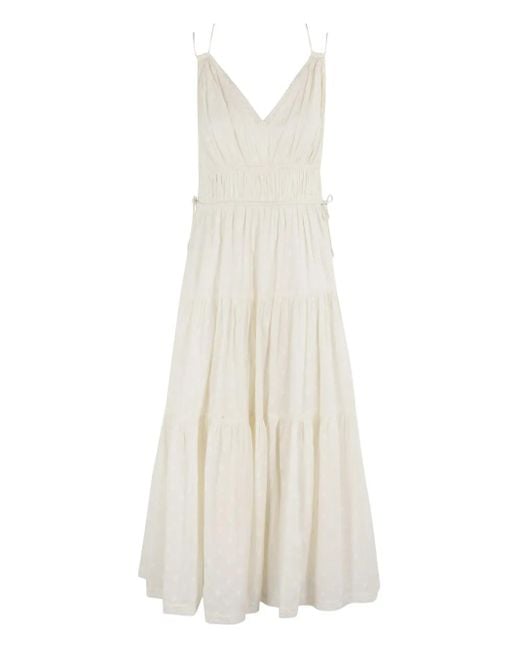 Abito Freya Con Balze di Ulla Johnson in White