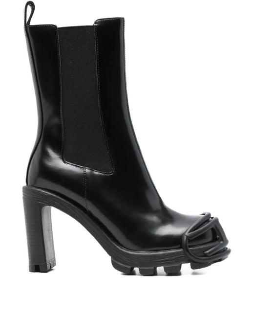 メンズ DIESEL Embellished Block-heel Chelsea Boots Black