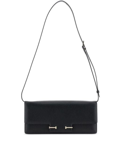 Tom Ford Enlongated Leren Schoudertas in het Black