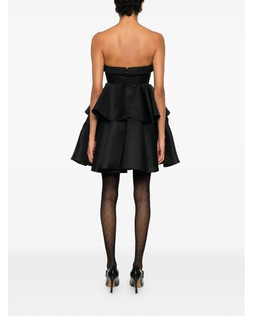 Viktor & Rolf Black Bow Drape Cocktail Dress