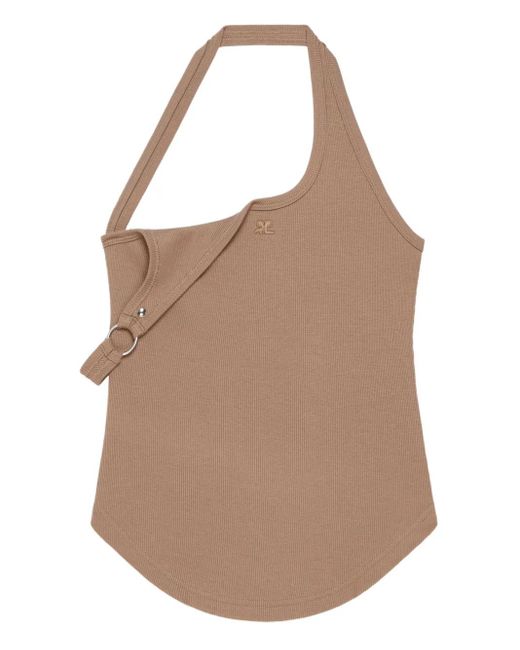 Courreges Brown Asymmetrisches Oberteil