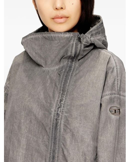 DIESEL Gray G-Orilla Windbreaker Jacket