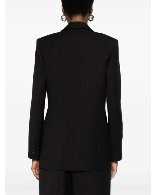 Nissa Black Single-Breasted Blazer