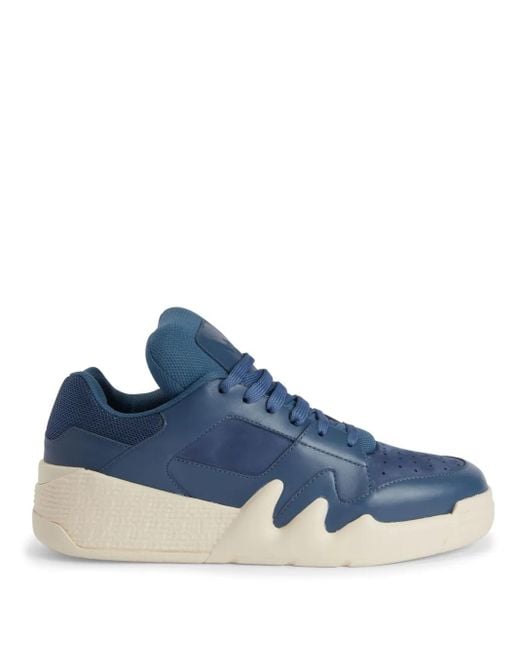 Giuseppe Zanotti Blue Talon Low-Top Leather Sneakers for men