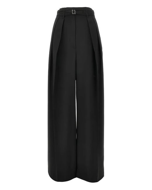 Buckle-detail trousers Sportmax de color Black