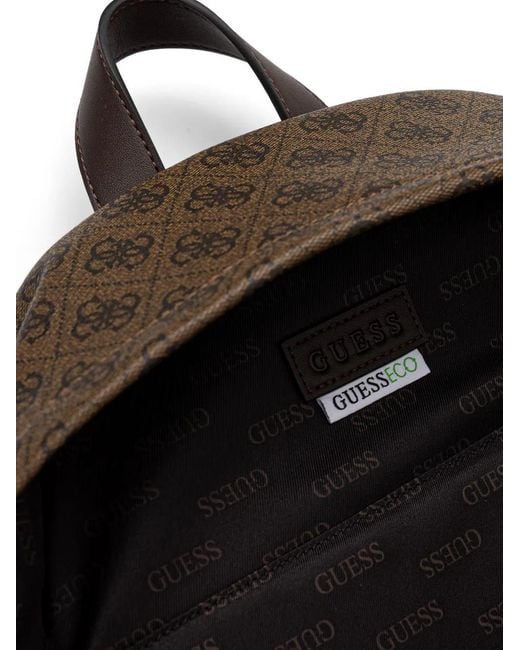 Guess Brown Sac À Dos Milano 4G À Plaque Logo for men