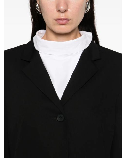 St. Agni Black Single-Breast Blazer