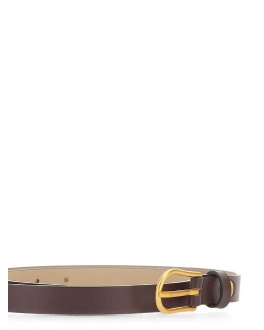 Gianni Chiarini White Logo Leather Belt
