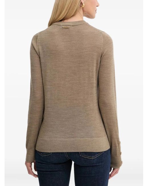 MICHAEL Michael Kors Natural Pullover Mit Geknöpften Bündchen