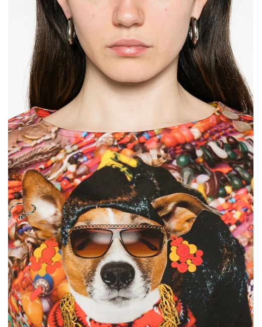 The Artistylist Orange Jewelry Graphic-Print T-Shirt