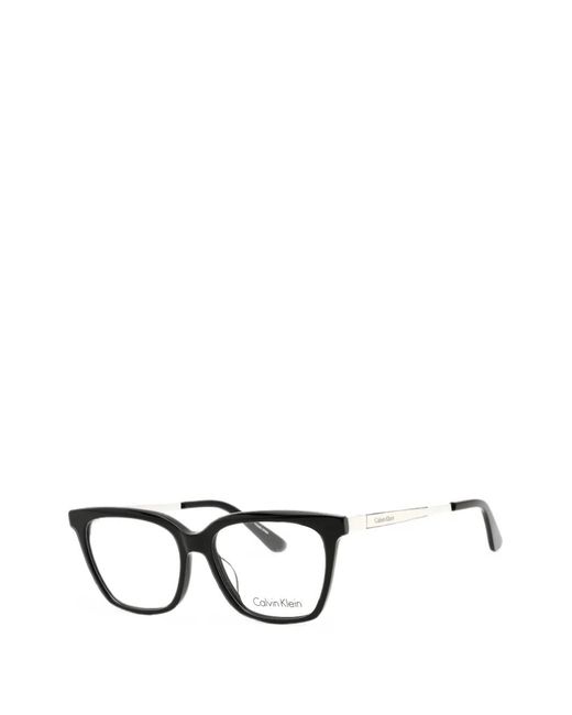 Calvin Klein Black Rectangle-Frame Glasses