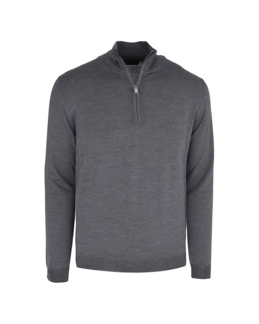 Pull Zippé À Col Roulé Slowear pour homme en coloris Gray