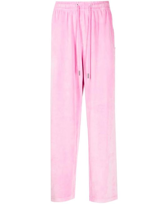 TEAM WANG design Pink Sparkles Straight-Leg Trousers