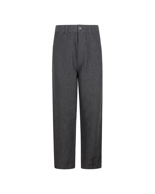 Brunello Cucinelli Gray Pantalon À Poches Plaquées Et Texture Flammée for men