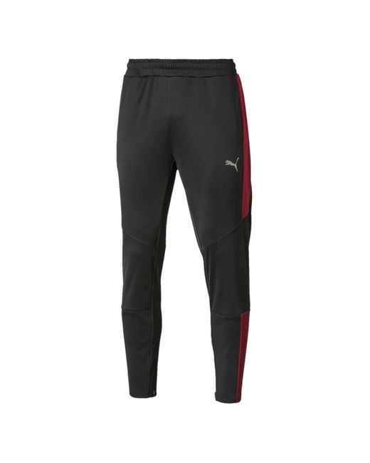 PUMA Black Panelled Track Pants for men